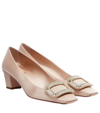 Roger Vivier Belle Vivier 45 embellished satin pumps | Thumbnail 1