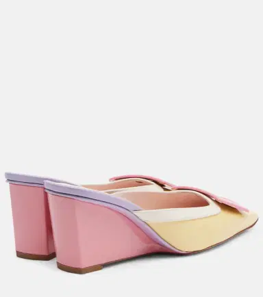 Roger Vivier Belle Vivier 60 patent leather wedge mules | Thumbnail 3 Roger Vivier Belle Vivier 60 patent leather wedge mules | Thumbnail 3