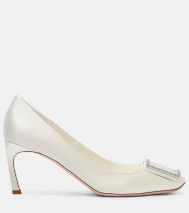 Roger Vivier Trompette 70 embellished satin pumps | Thumbnail 3