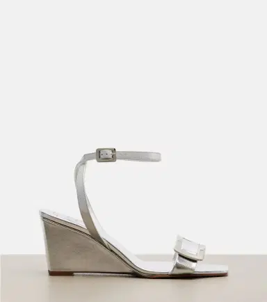 Roger Vivier Belle Vivier metallic leather sandals | Thumbnail 2 Roger Vivier Belle Vivier metallic leather sandals | Thumbnail 2