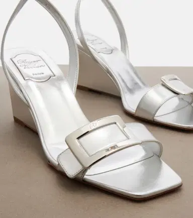 Roger Vivier Belle Vivier metallic leather sandals | Thumbnail 4 Roger Vivier Belle Vivier metallic leather sandals | Thumbnail 4