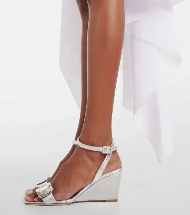 Roger Vivier Belle Vivier metallic leather sandals | Thumbnail 6 Roger Vivier Belle Vivier metallic leather sandals | Thumbnail 6