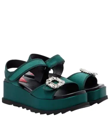 Roger Vivier Slidy Viv' leather platform sandals | Thumbnail 1 Roger Vivier Slidy Viv' leather platform sandals | Thumbnail 1