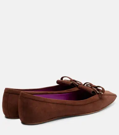 Roger Vivier Trompette suede ballet flats | Thumbnail 2