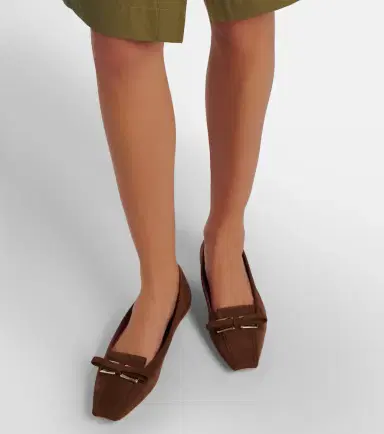 Roger Vivier Trompette suede ballet flats | Thumbnail 5