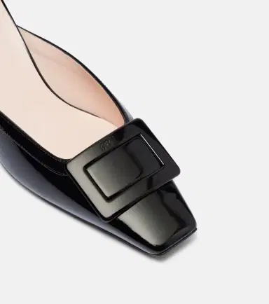 Roger Vivier Belle Vivier 60 leather wedge mules | Thumbnail 2