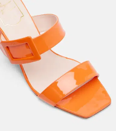 Roger Vivier Belle Vivier 60 patent leather wedge mules | Thumbnail 2 Roger Vivier Belle Vivier 60 patent leather wedge mules | Thumbnail 2