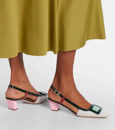 Roger Vivier Belle Vivier 45 leather slingback pumps | Thumbnail 5 Roger Vivier Belle Vivier 45 leather slingback pumps | Thumbnail 5