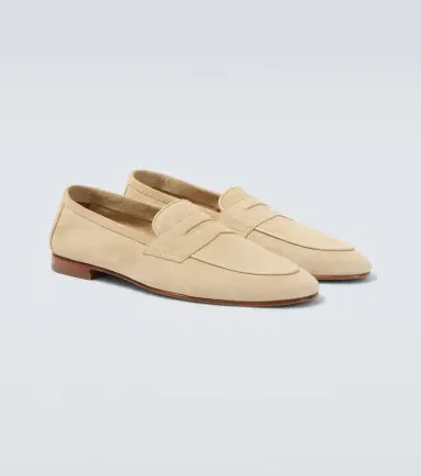 Frescobol Carioca Leme suede penny loafers | Thumbnail 3