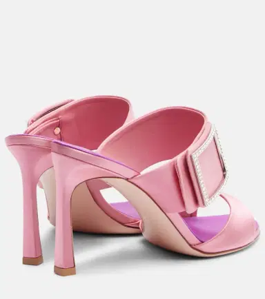 Roger Vivier Trompette 85 embellished satin mules | Thumbnail 4