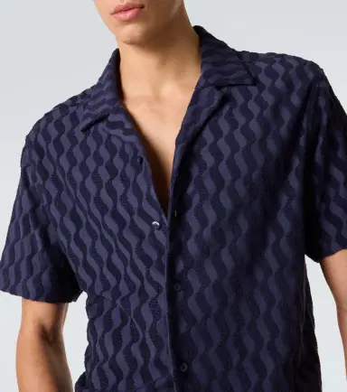 Frescobol Carioca Roberto cotton-blend terry cuban shirt | Thumbnail 2 Frescobol Carioca Roberto cotton-blend terry cuban shirt | Thumbnail 2