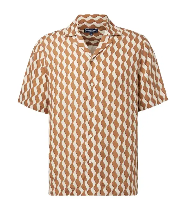 Frescobol Carioca Roberto printed linen shirt