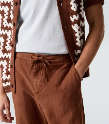 Frescobol Carioca Mendes herringbone straight pants | Thumbnail 3