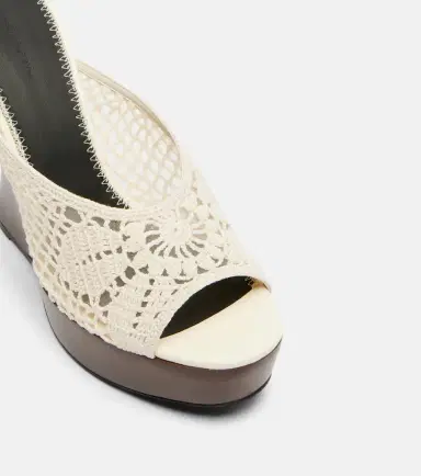 Magda Butrym Crochet wedge sandals | Thumbnail 2 Magda Butrym Crochet wedge sandals | Thumbnail 2