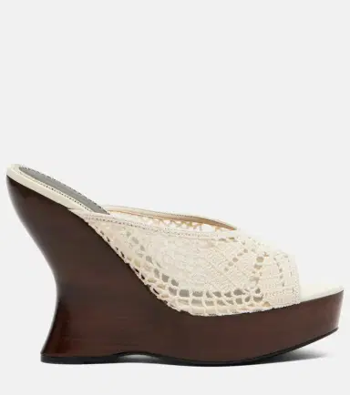 Magda Butrym Crochet wedge sandals | Thumbnail 4 Magda Butrym Crochet wedge sandals | Thumbnail 4