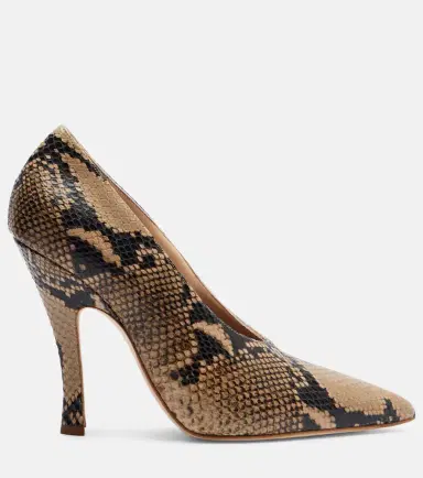 Magda Butrym 115 snake-effect leather pumps | Thumbnail 3