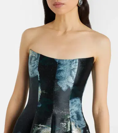 Markarian Laila floral brocade bustier gown | Thumbnail 2 Markarian Laila floral brocade bustier gown | Thumbnail 2
