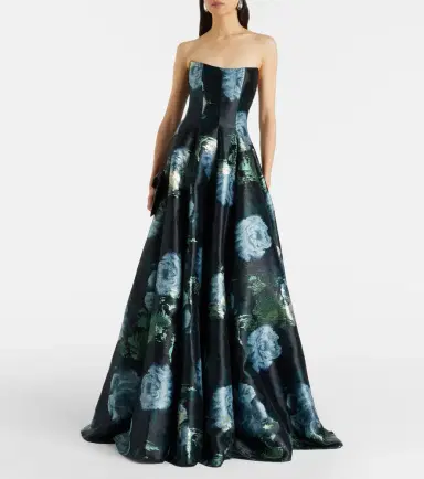 Markarian Laila floral brocade bustier gown | Thumbnail 4 Markarian Laila floral brocade bustier gown | Thumbnail 4