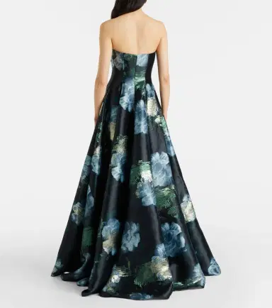 Markarian Laila floral brocade bustier gown | Thumbnail 5 Markarian Laila floral brocade bustier gown | Thumbnail 5