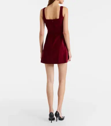 Markarian Brooke cotton velvet minidress | Thumbnail 2