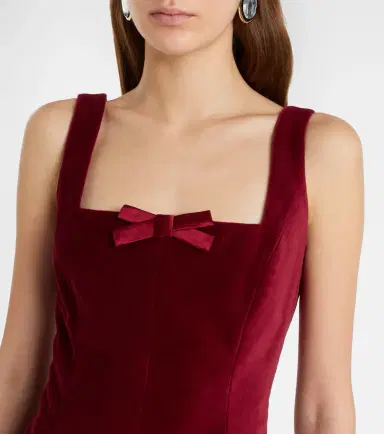 Markarian Brooke cotton velvet minidress | Thumbnail 4