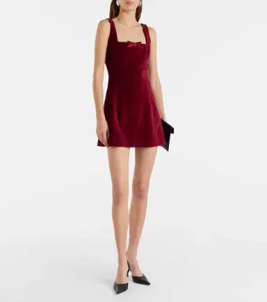 Markarian Brooke cotton velvet minidress | Thumbnail 5