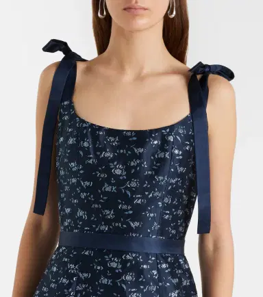 Markarian Acacia floral brocade corset dress | Thumbnail 2