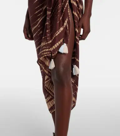 Anna Kosturova Tie-dye silk beach cover-up | Thumbnail 2