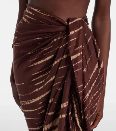 Anna Kosturova Tie-dye silk beach cover-up | Thumbnail 4