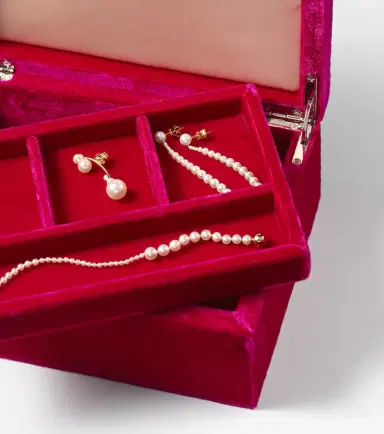 Sophie Bille Brahe Trésor Grande velvet jewelry box | Thumbnail 4