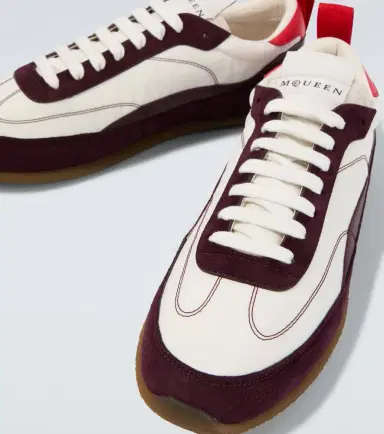 Alexander McQueen EC1 suede-trimmed leather sneakers | Thumbnail 2
