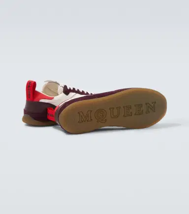 Alexander McQueen EC1 suede-trimmed leather sneakers | Thumbnail 5