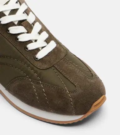 TOTEME Sport suede-trimmed sneakers | Thumbnail 2 TOTEME Sport suede-trimmed sneakers | Thumbnail 2