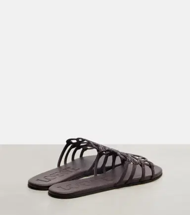 Loewe Petal Anagram leather slides | Thumbnail 2 Loewe Petal Anagram leather slides | Thumbnail 2