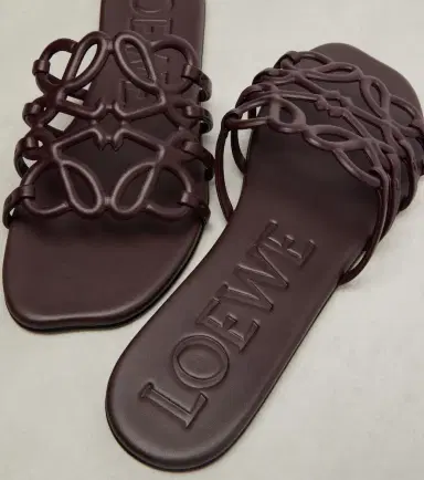 Loewe Petal Anagram leather slides | Thumbnail 3 Loewe Petal Anagram leather slides | Thumbnail 3