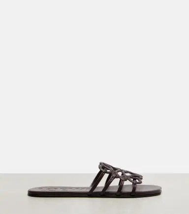 Loewe Petal Anagram leather slides | Thumbnail 4 Loewe Petal Anagram leather slides | Thumbnail 4