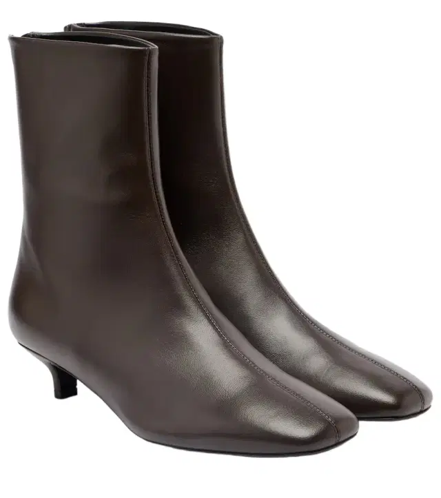 Leather ankle boots