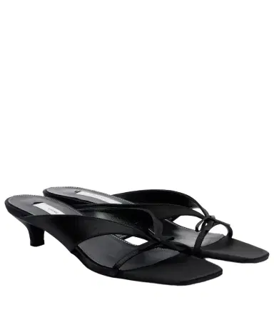 TOTEME Bow-detail satin mules | Thumbnail 1