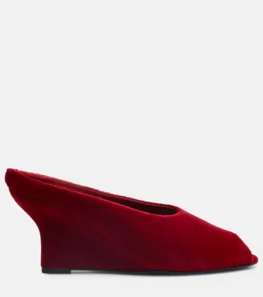TOTEME Velvet wedge mules | Thumbnail 2 TOTEME Velvet wedge mules | Thumbnail 2