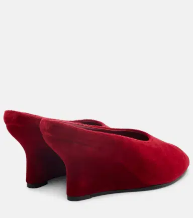TOTEME Velvet wedge mules | Thumbnail 3 TOTEME Velvet wedge mules | Thumbnail 3