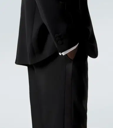 Burberry Wool grain de poudre tuxedo pants | Thumbnail 2