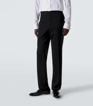 Burberry Wool grain de poudre tuxedo pants | Thumbnail 4