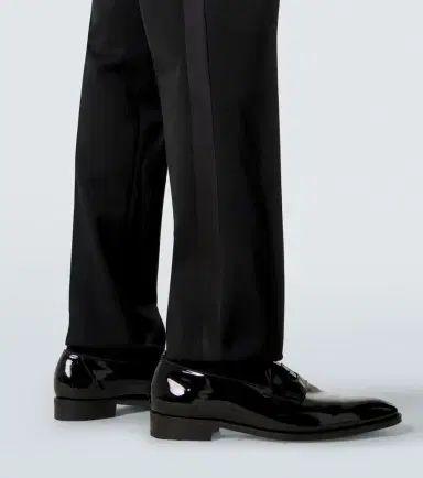 Burberry Wool grain de poudre tuxedo pants | Thumbnail 5