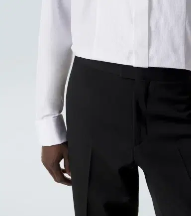 Burberry Wool grain de poudre tuxedo pants | Thumbnail 7