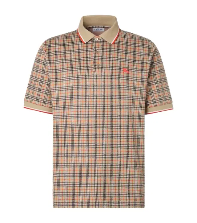 Check polo shirt