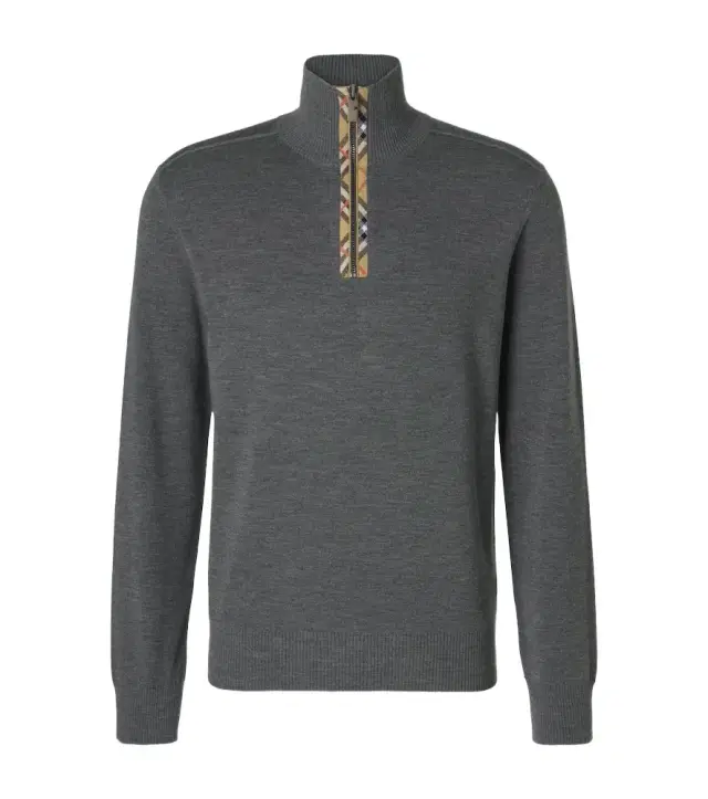 Wool half-zip sweater