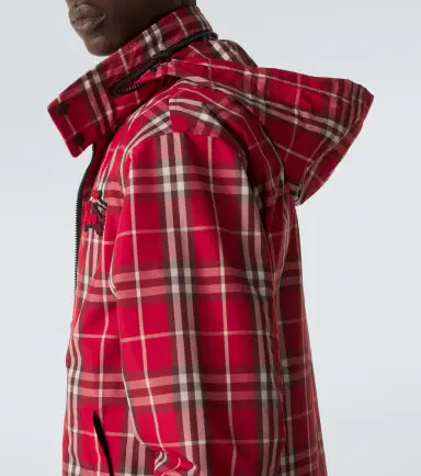 Burberry Check technical blouson jacket | Thumbnail 3 Burberry Check technical blouson jacket | Thumbnail 3