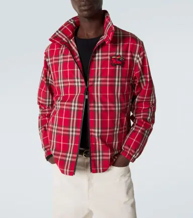 Burberry Check technical blouson jacket | Thumbnail 7 Burberry Check technical blouson jacket | Thumbnail 7