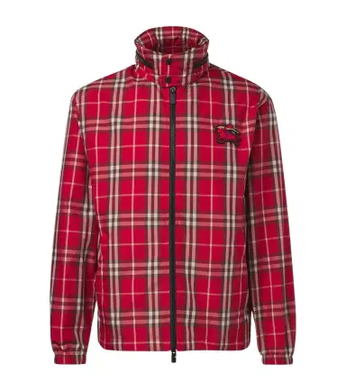 Burberry Check technical blouson jacket | Thumbnail 1 Burberry Check technical blouson jacket | Thumbnail 1