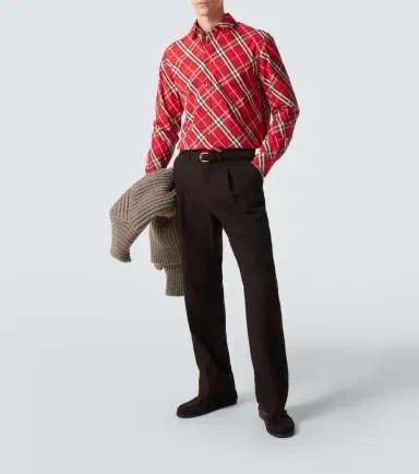 Burberry Checked cotton shirt | Thumbnail 2